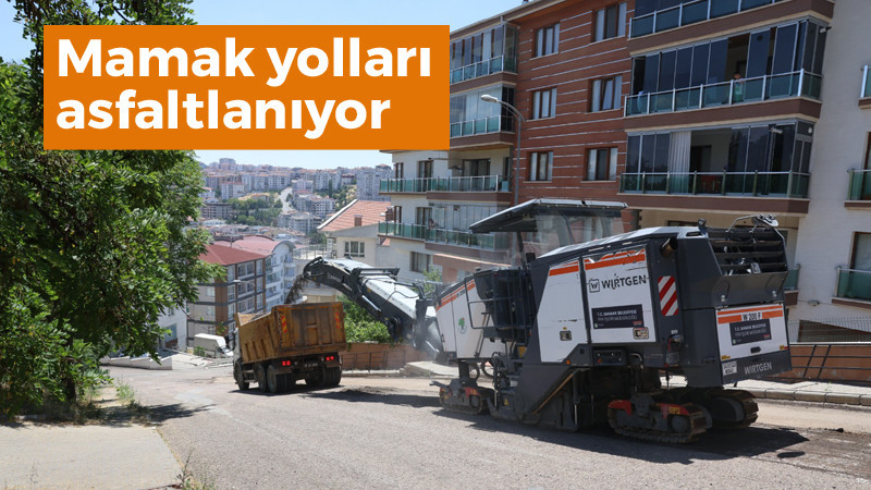 Mamak'ta Yol Çalışmaları Aralıksız Devam Ediyor