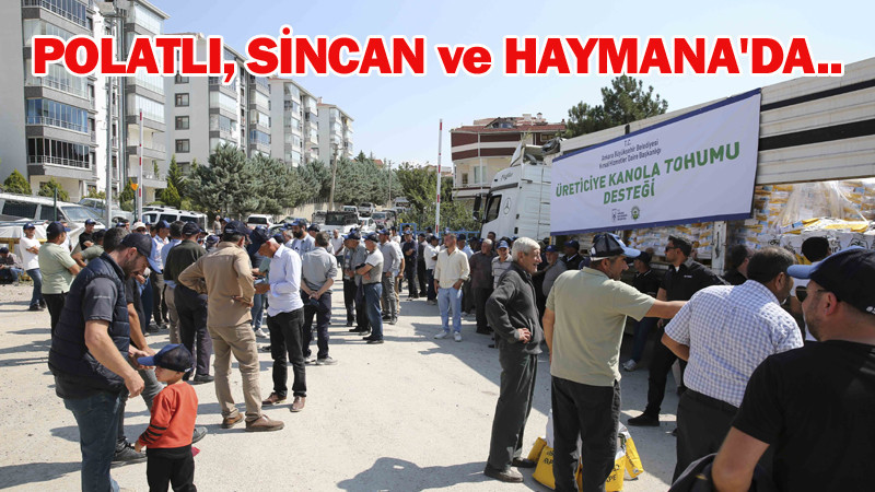 Başkentli Üreticiye Kanola Tohumu Desteği