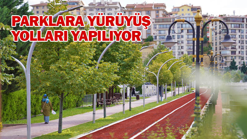 Keçiören Parklarında Yürüyüş Yolları Yenileniyor