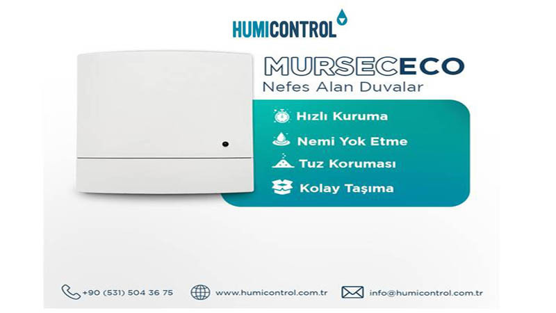 HUMI CONTROL Mursec ECO Nem Alma Cihazı: Rutubete Karşı Kalıcı, Kablosuz ve Akıllı Çözüm
