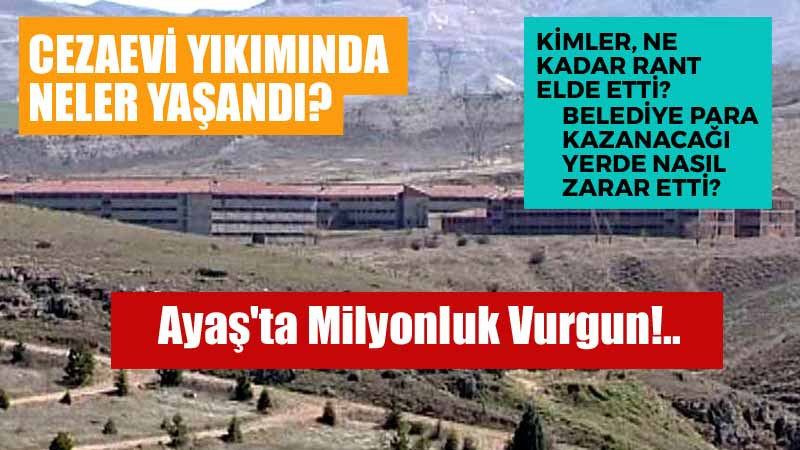 Ankara'nın Ayaş İlçesinde Milyonluk Vurgun!