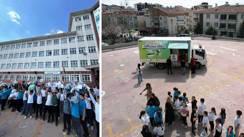 Sincan Belediyesi'nden Okullarda SIfır Atık Eğitimi