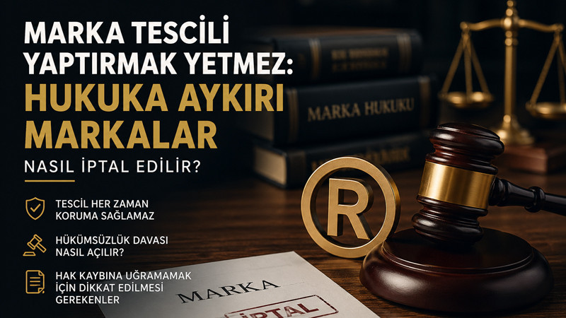 Marka Tescili Yaptırmak Yetmez: Hukuka Aykırı Markalar Nasıl İptal Edilir?