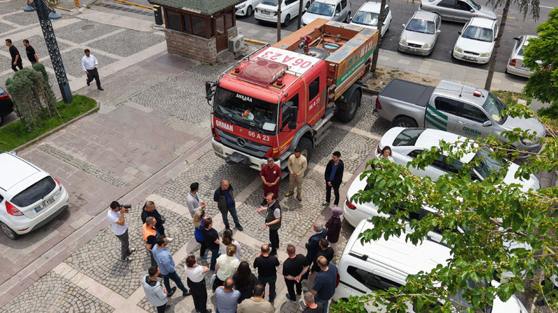 Mamak'ta Orman Yangınlarına Karşı Eğitim