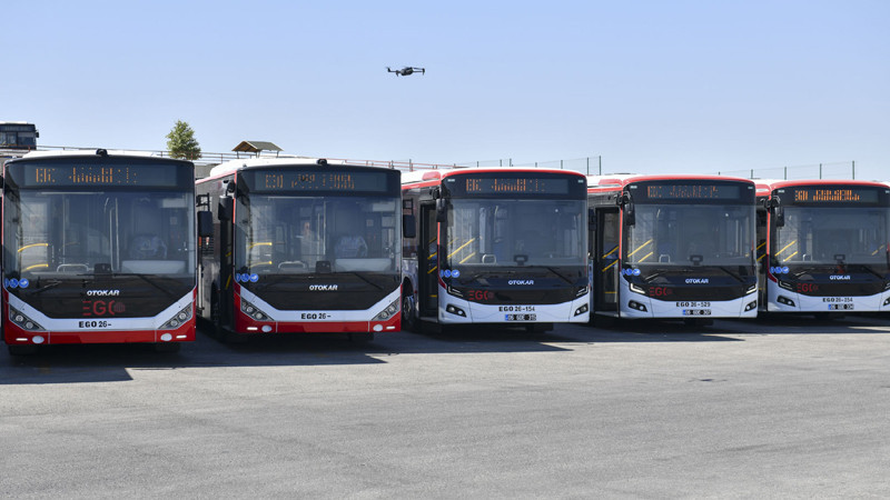 EGO'ya 15 Yeni Otobüs Daha Kazandırıldı