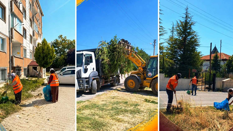 Kahramankazan'da Çevre Temizliği Ekipleri Sahada